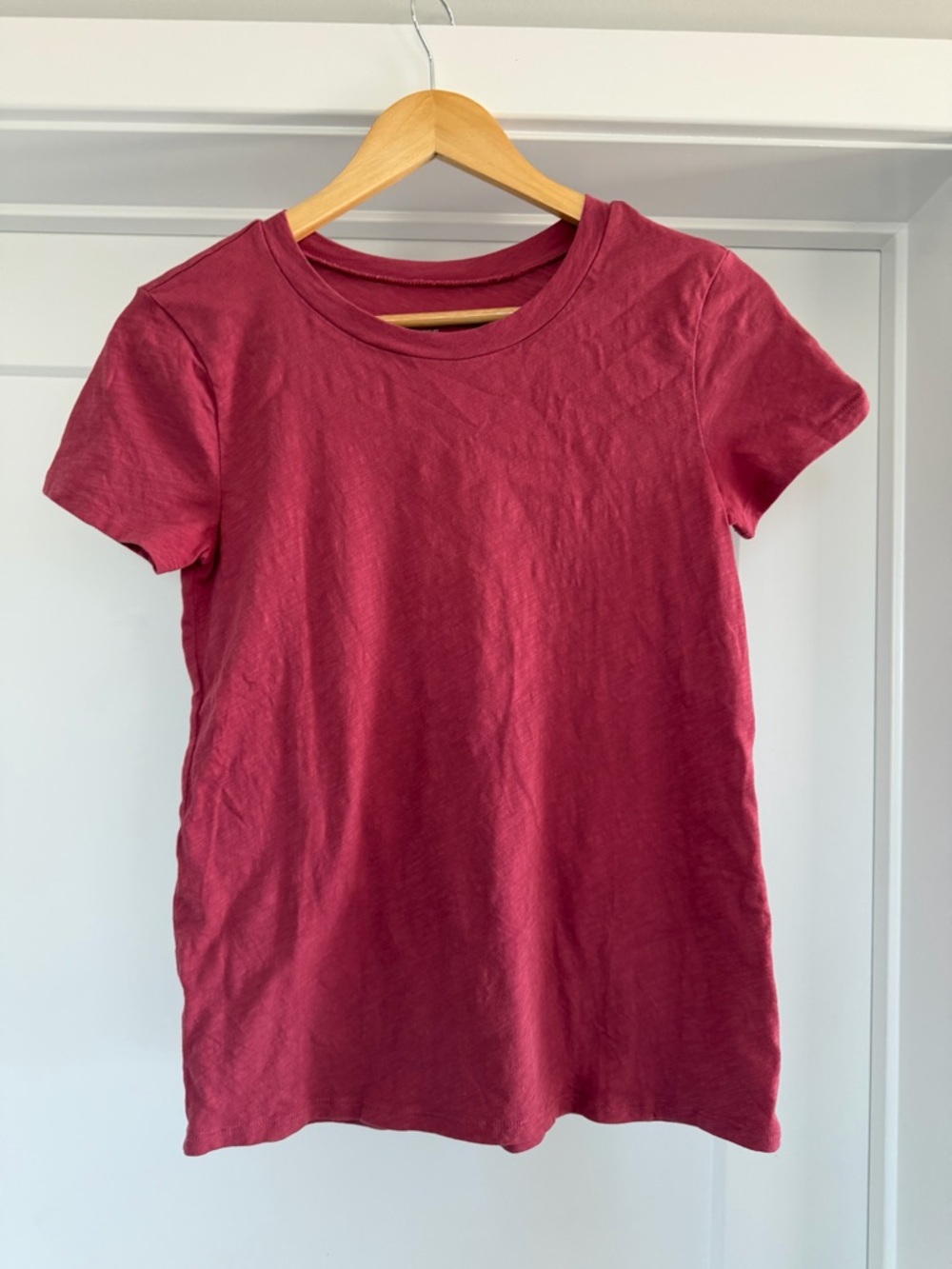 LOFT Women’s Short Sleeve Crew Neck Tee - Burgundy